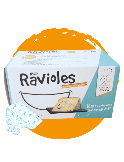 Ravioles au Bleu du Vercors (boîte de 1kg)